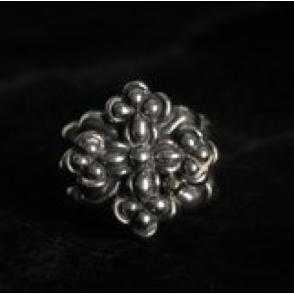 Silver ring 925 gothic muscle cross hand made